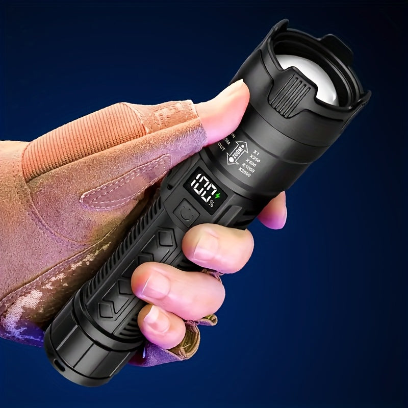 LED Torch Light | USB Rechargeable Outdoor Flashlight