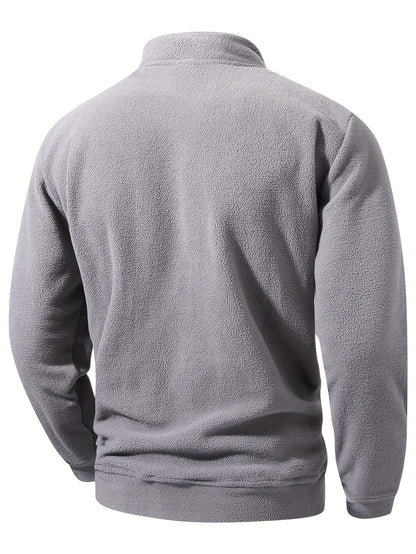 Men’s Winter Sweatshirt | Casual Half-Zip Sweatshirt