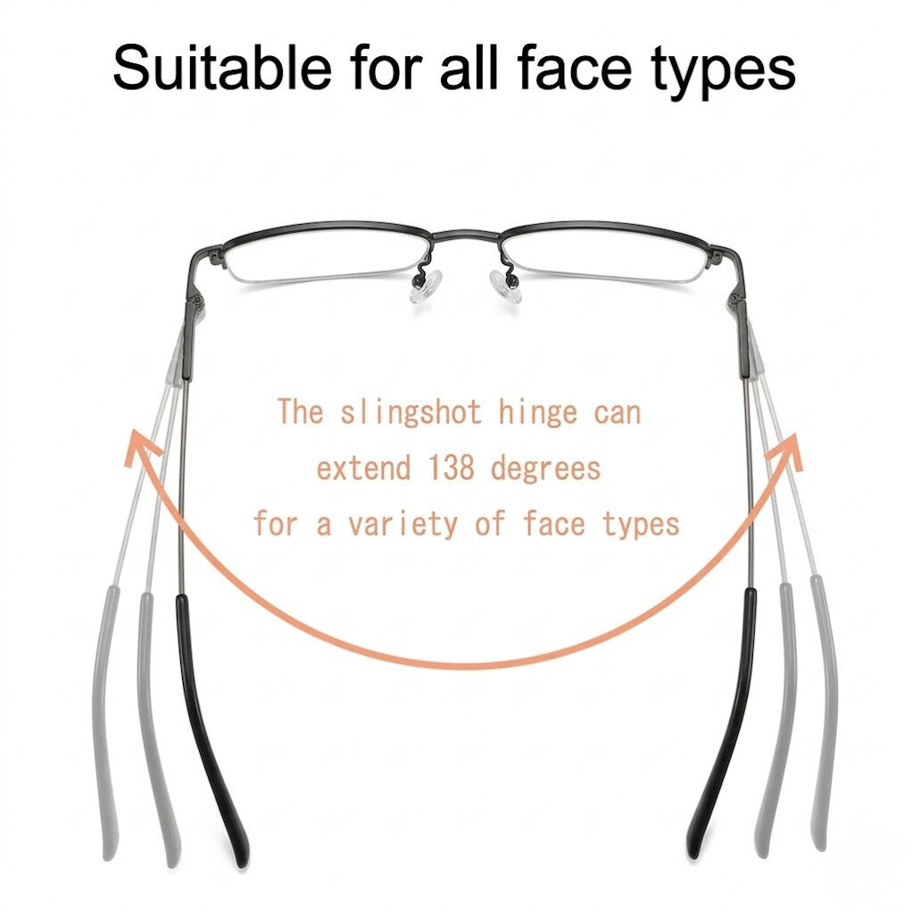 Compact Mens & Ladies Folding Reading Glasses