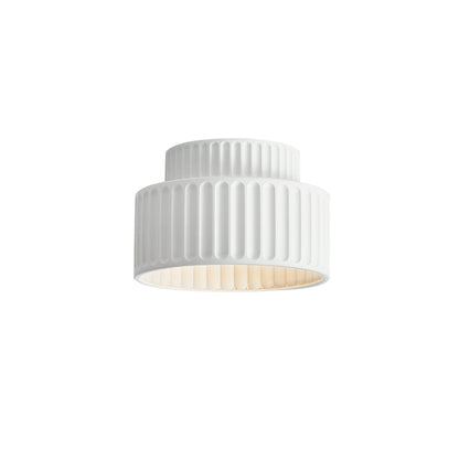 Vintage Drum Semi Flush Mount | 1 Light Cream Style Ceiling Light