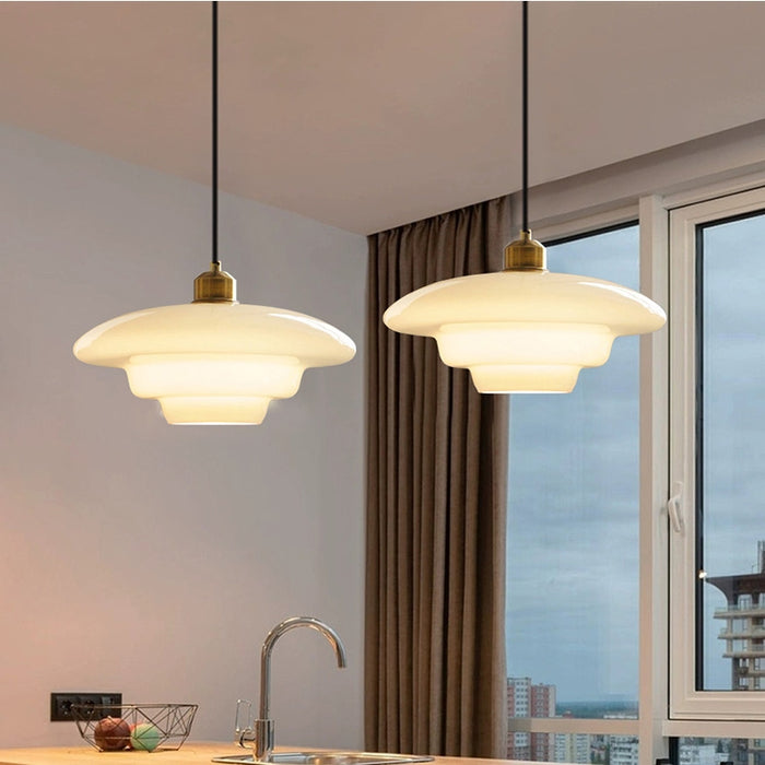 Stylish Glass Pendant Lamp | Elegant Interior Lighting Design