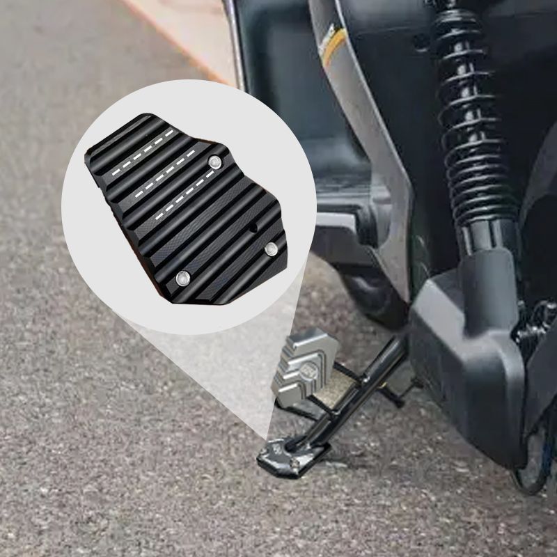 Kickstand Extension Pad | Stable Support for Motorbike Parking