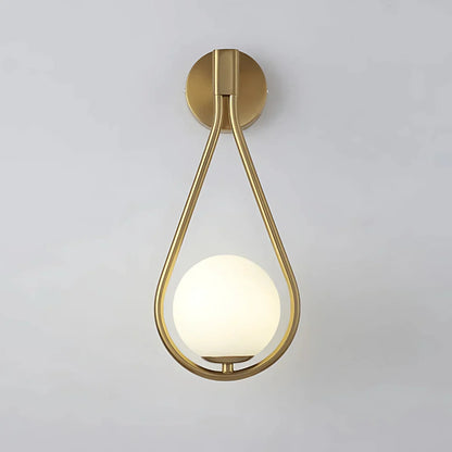 Frosted Glass Wall Lamp – Modern Indoor Lighting Fixture
