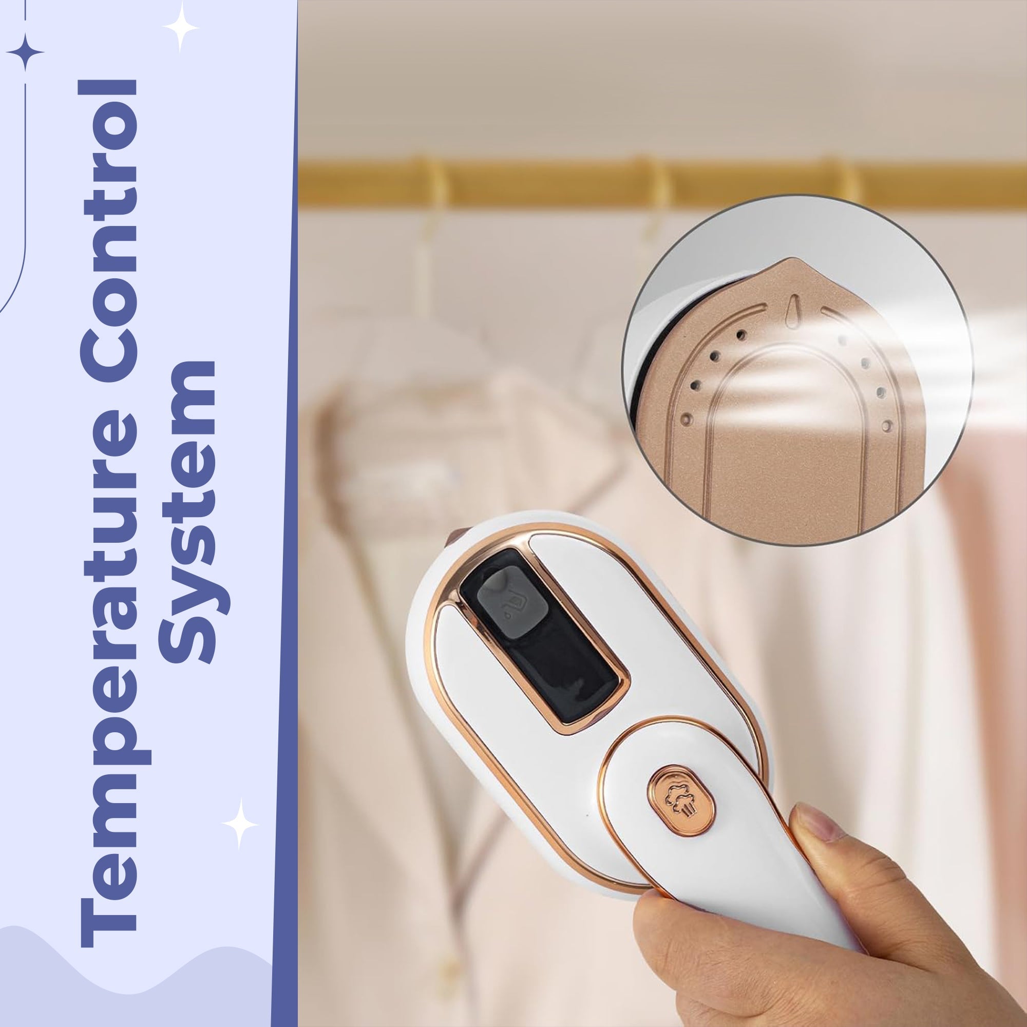 Mini Steam Iron | Fast Portable Garment Steamer