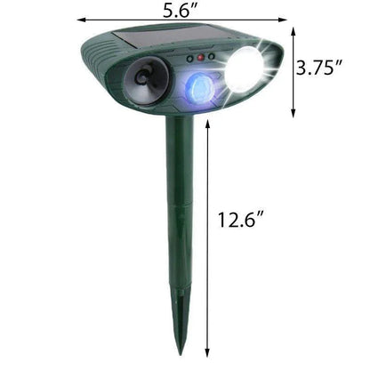 Luxyecs | Ultrasonic Deer Repeller Pack of 4 – Solar-Powered Pest Control for Effective Deer Deterrence in 48 Hours