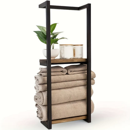 Space-Saving Towel Rack | Wall-Mounted Holder for an Organized Bathroom