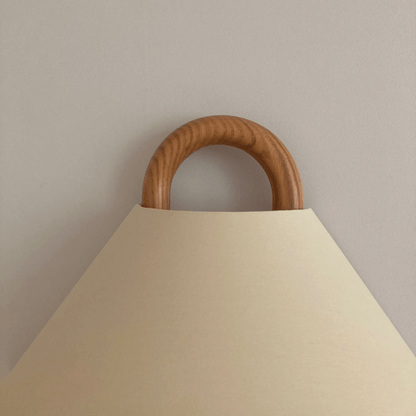 Modern Original Solid Wood Pleated Semi Circle Light Wall Sconce Lamp