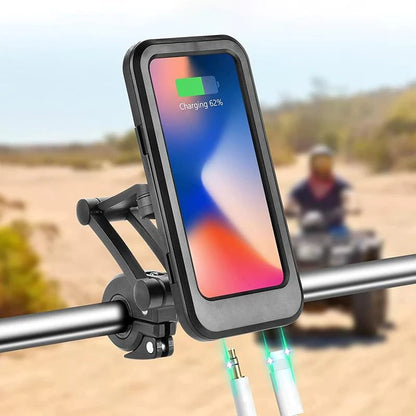 Waterproof Bike Phone Holder | Powerbank Handlebar Mount