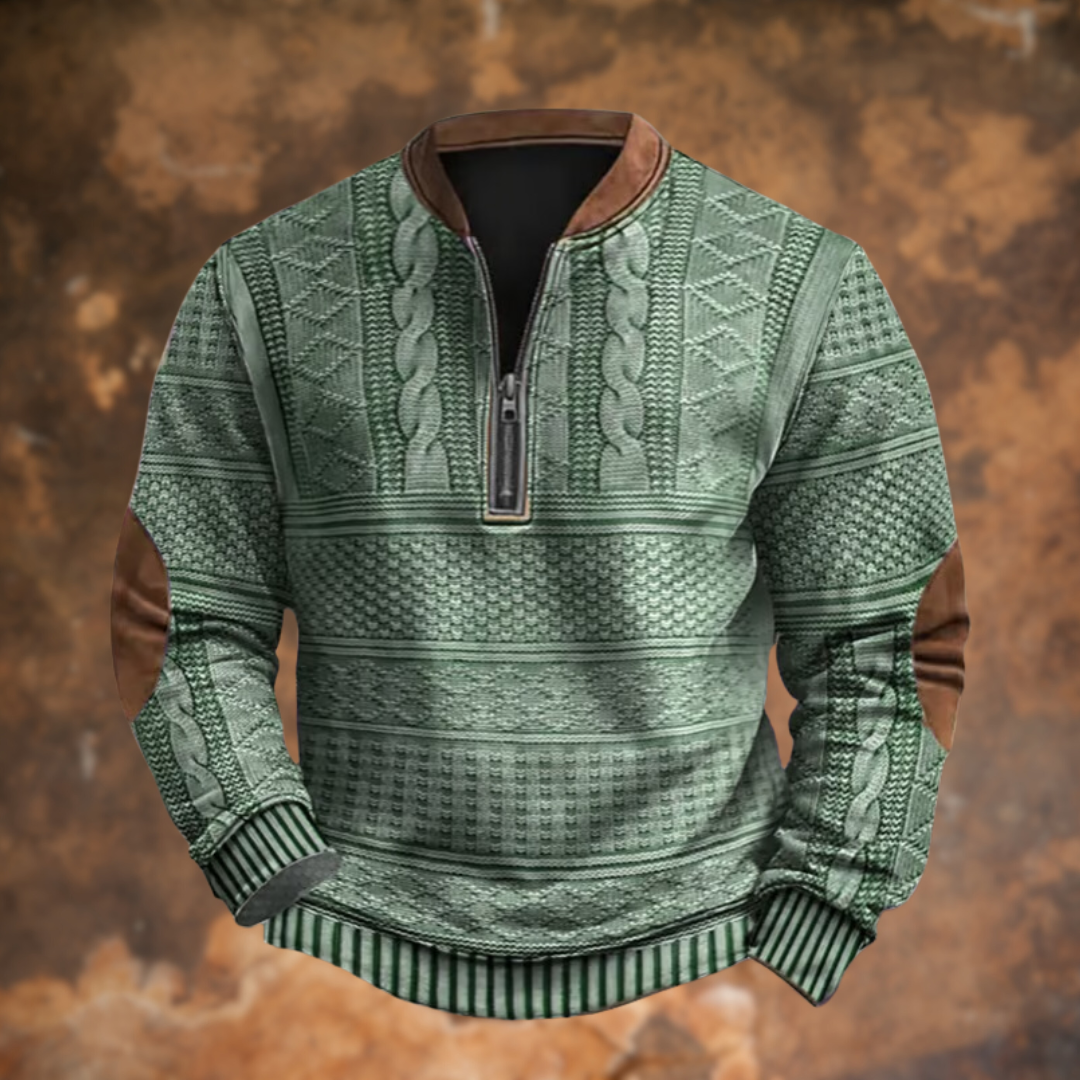 Men’s Winter Sweater | Stylish Half-Zip Pullover