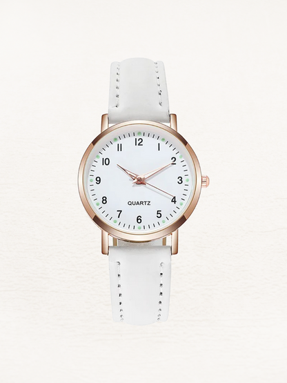 Women’s Round Dial Watch | Minimalist Quartz Watch