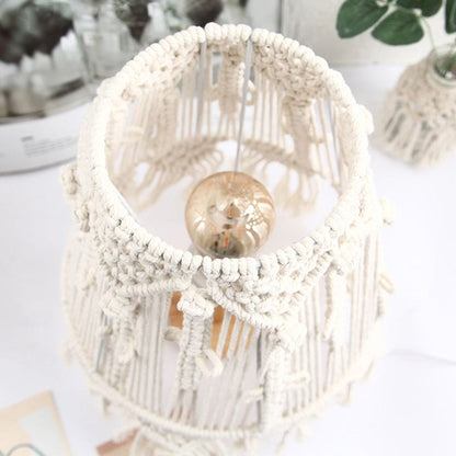 AmbianceLight - Table Lamp made of Woven Rope for Atmospheric Lighting