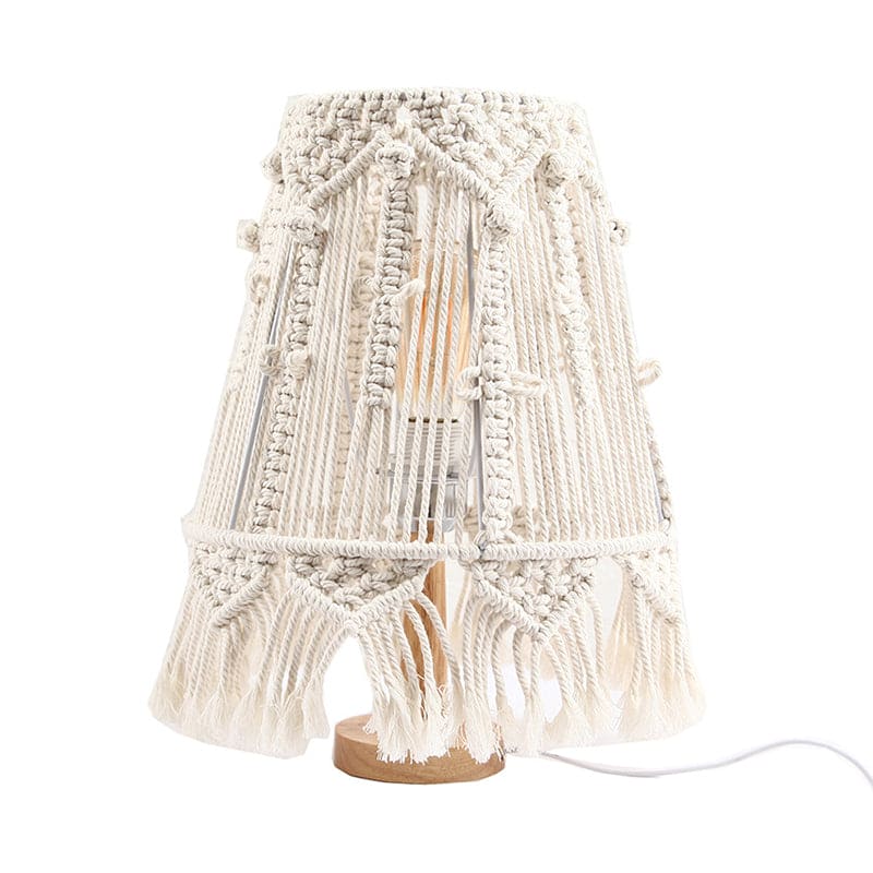 AmbianceLight - Table Lamp made of Woven Rope for Atmospheric Lighting