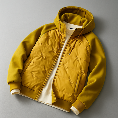 Men’s Hooded Jacket | Warm Puffer Style Jacket