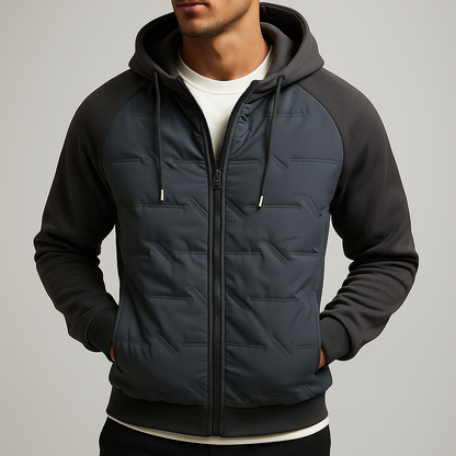 Men’s Hooded Jacket | Warm Puffer Style Jacket