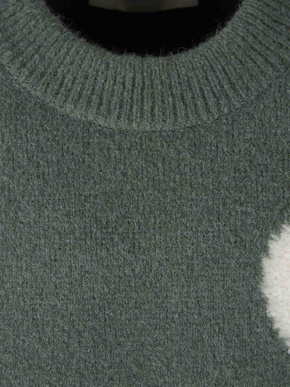 Unisex Sweater with Heart Print | Soft