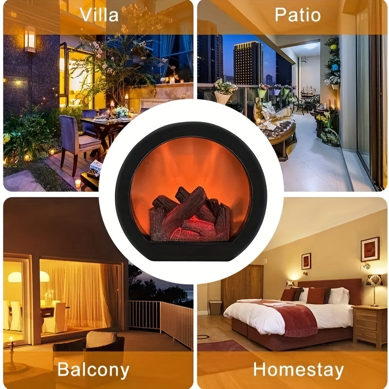 LED Flame Christmas Lamp | Realistic Fireplace Simulation Night Light