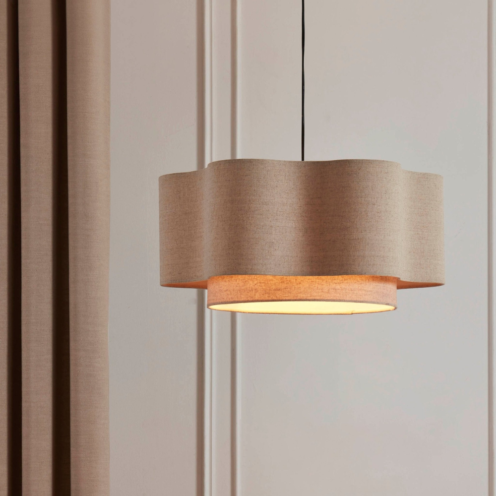 Two-Tier Ceiling Light | Modern Flush Mount Pendant Shade