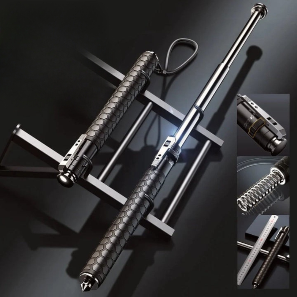 Automatic Folding Walking Stick | Adjustable Hiking Pole