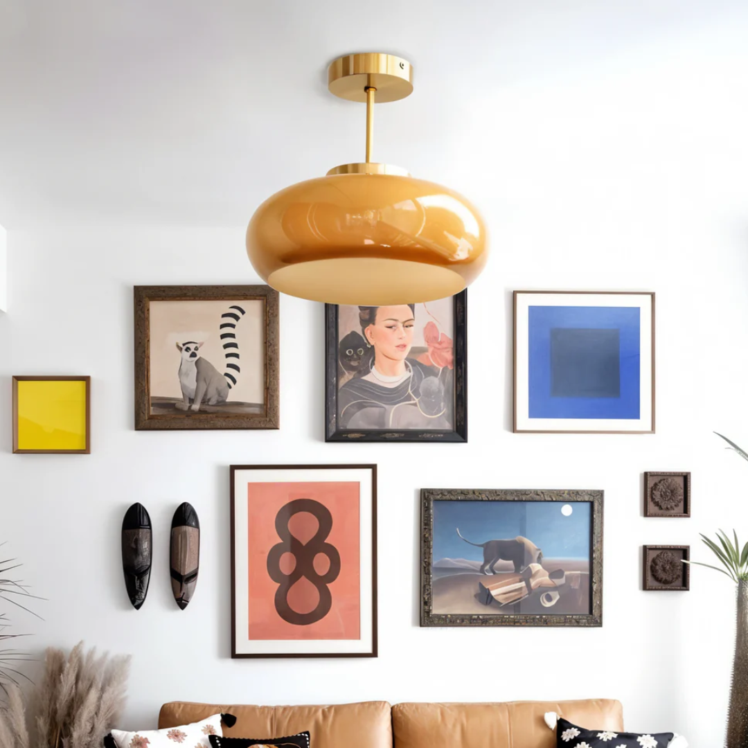 Modern Home Ceiling Light | Elegant Glass Pendant Lamp