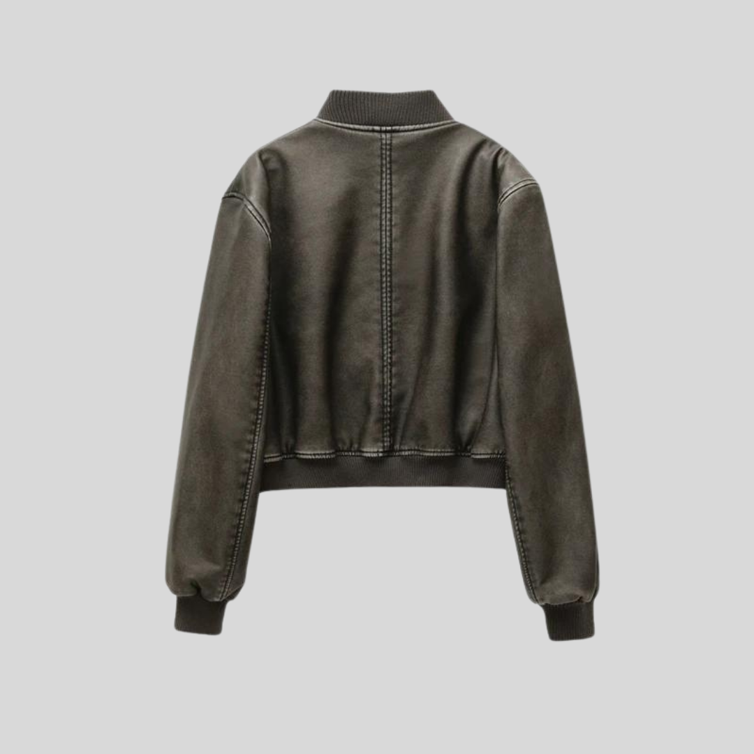 Women’s Bomber Jacket | Zip Up Short Jacket