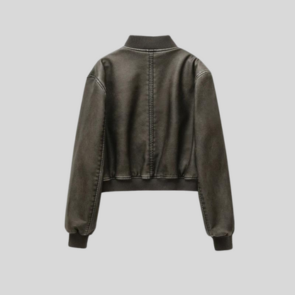 Women’s Bomber Jacket | Zip Up Short Jacket