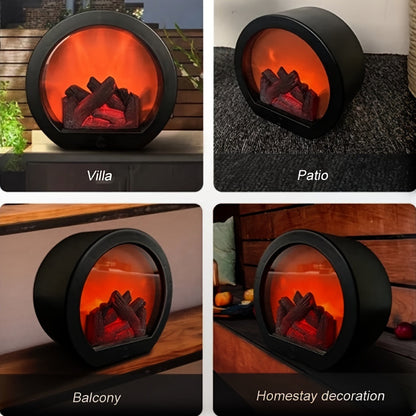 LED Flame Christmas Lamp | Realistic Fireplace Simulation Night Light