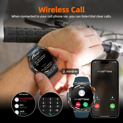 Men’s Outdoor Smartwatch | Compass and LED Flashlight Watch