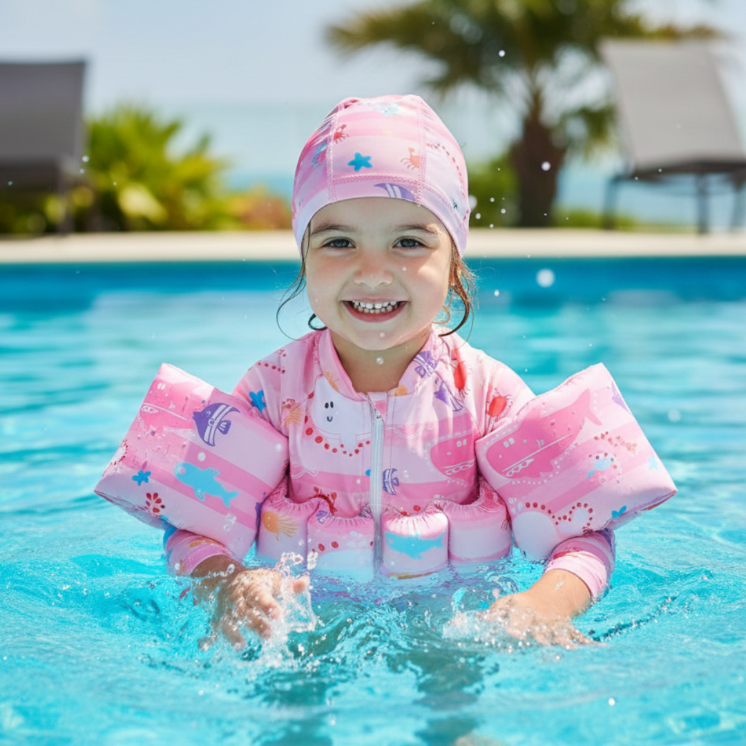 3 - in - 1 Floating Swimsuit – Stylish, Safe & SPF 50+ Sun Protection - Luxyecs