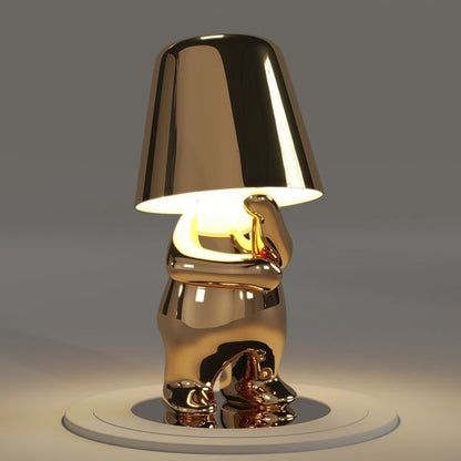 The Italian Brothers Thinker Lamp Gold