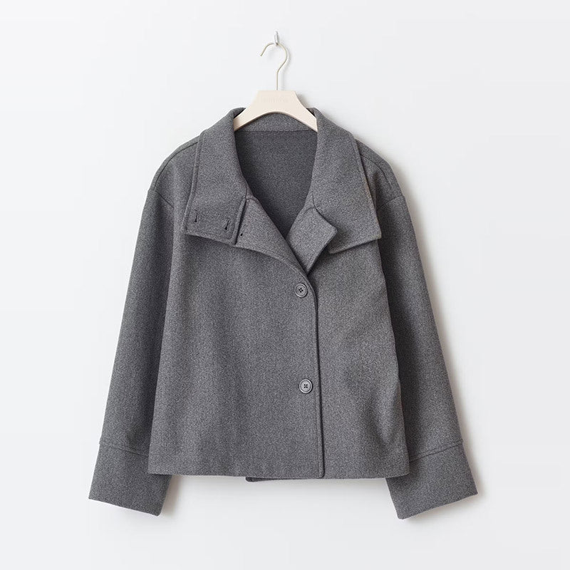 Chic Double-Breasted Short Coat for Women | Modern Winter Outerwear