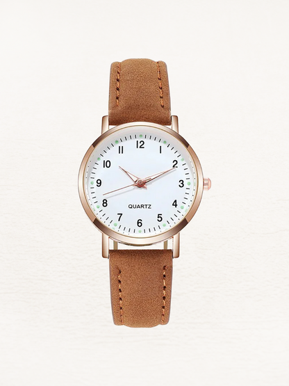 Women’s Round Dial Watch | Minimalist Quartz Watch
