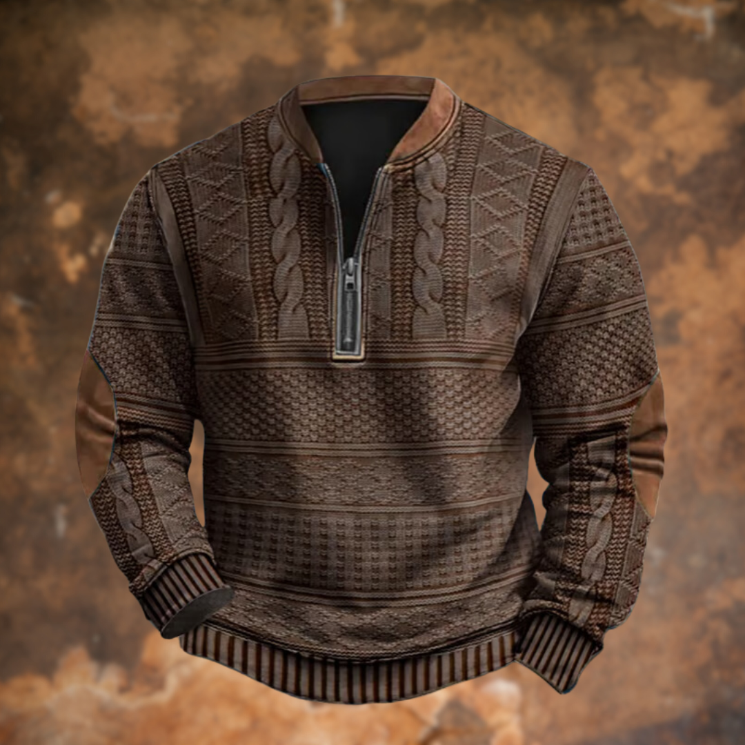 Men’s Winter Sweater | Stylish Half-Zip Pullover