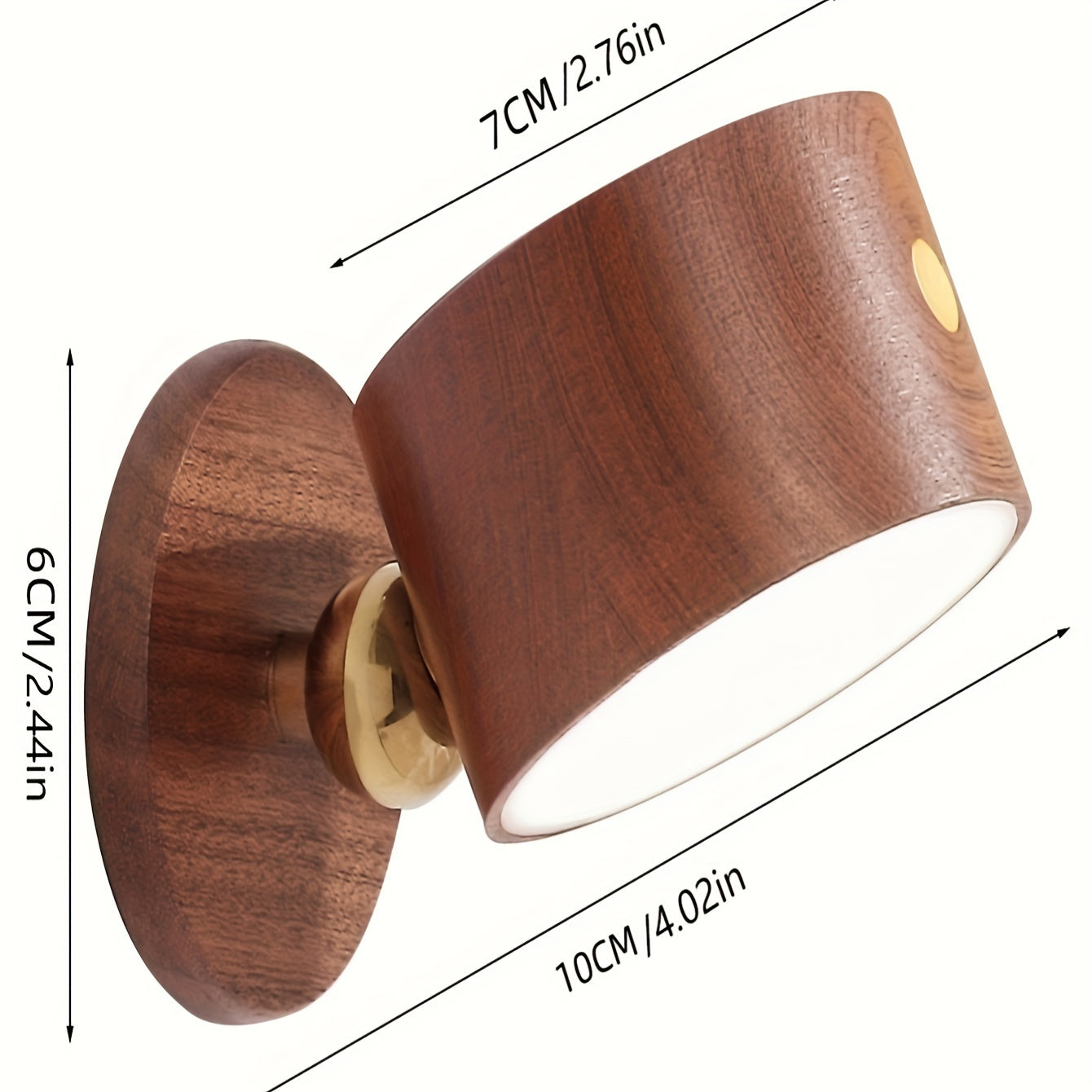 Wooden LED Wall Lamp | Contemporary Bedroom Lighting