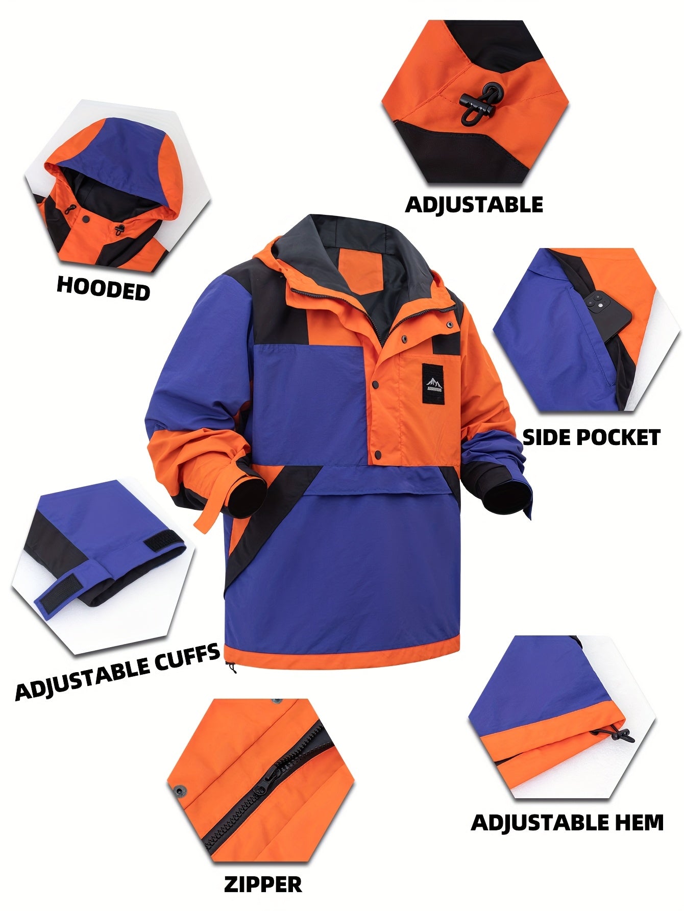 Outdoor Adventure Jacket | Men’s Windproof Winter Coat