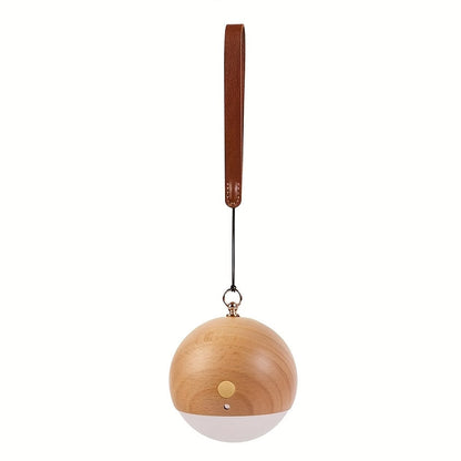 Nordic Wooden Ball Wall Light | Modern Hanging LED Lamp