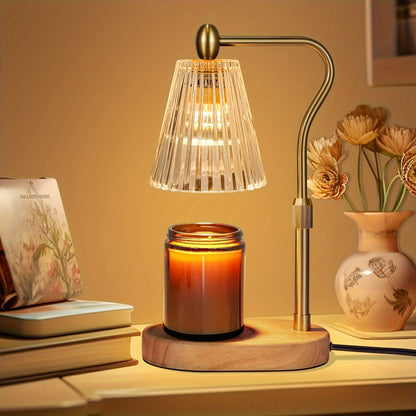 Warming Candle Lamp - Cozy Dimmable Lamp with Adjustable Height and Timer