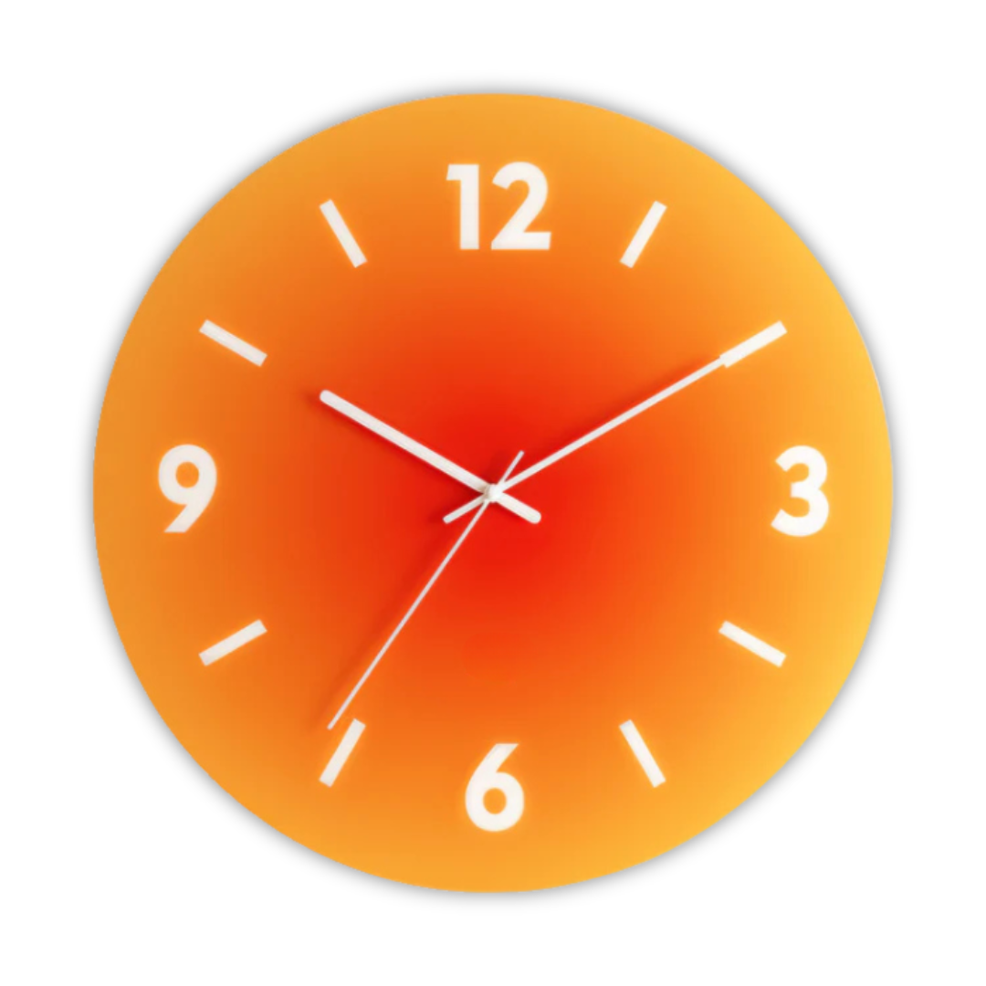 Sunset – Designer Glass Wall Clock