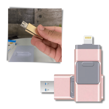 4 in 1 USB Flash Drive | Multi-Port Storage Device