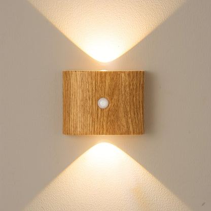 Wooden LED Wall Light | Modern Home Accent Lamp
