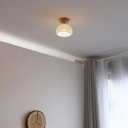 Nordic Ceramic Ceiling Lamp with Warm Glow