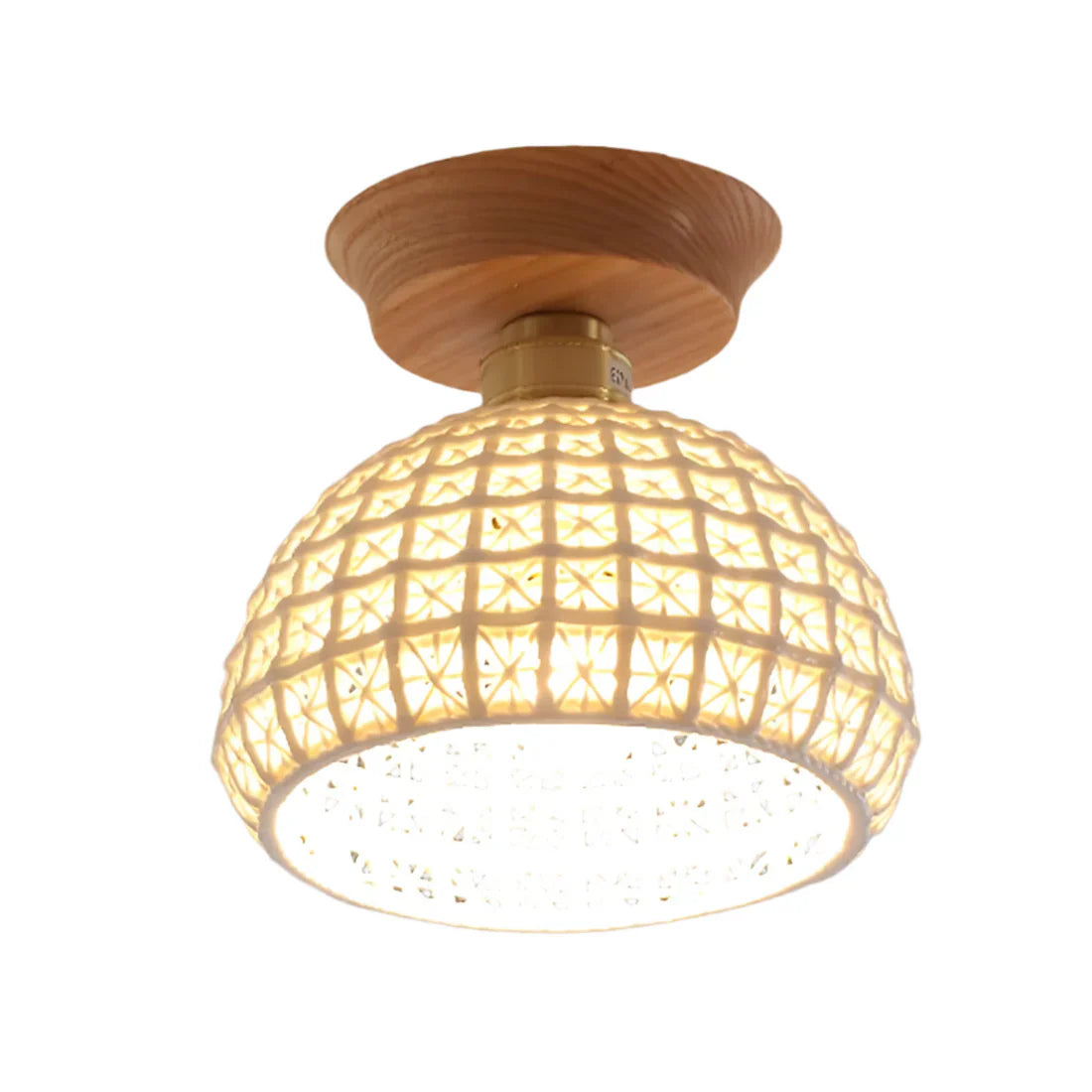 Nordic Ceramic Ceiling Lamp with Warm Glow