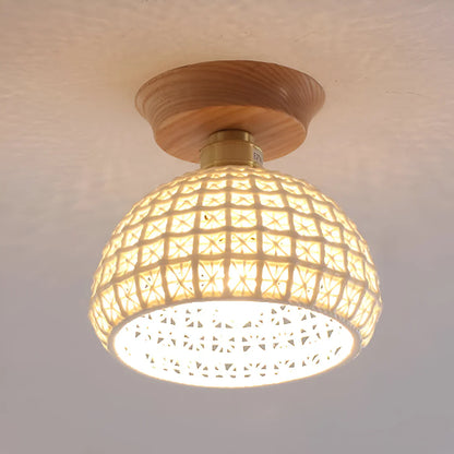 Nordic Ceramic Ceiling Lamp with Warm Glow