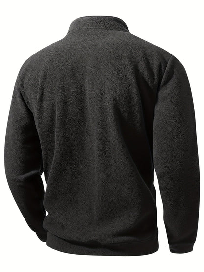 Men’s Winter Sweatshirt | Casual Half-Zip Sweatshirt