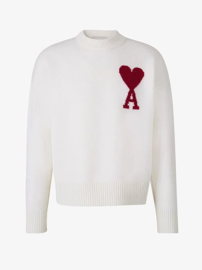 Unisex Sweater with Heart Print | Soft