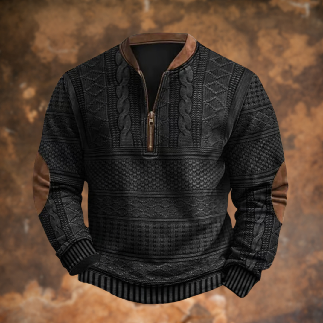 Men’s Winter Sweater | Stylish Half-Zip Pullover