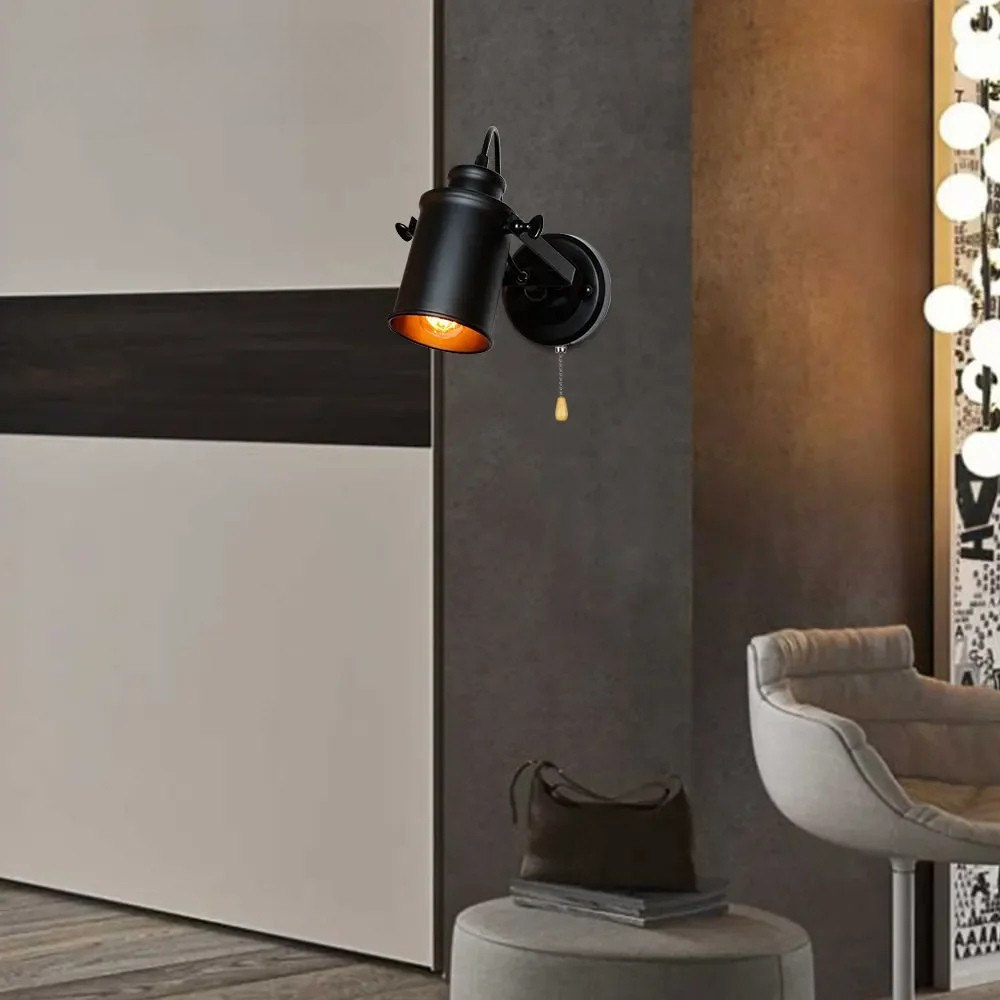 Industrial Wall Spotlight Lamp – Adjustable Indoor Wall Light