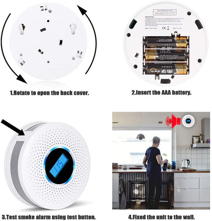 SafeAlert 2-in-1 Smoke & Carbon Monoxide Detector – Maximum Home Protection