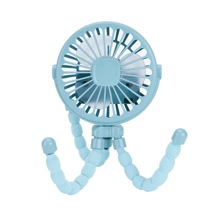 Luxyecs | Baby Stroller Mini Fan – Safe, Portable & Cute Octopus Design