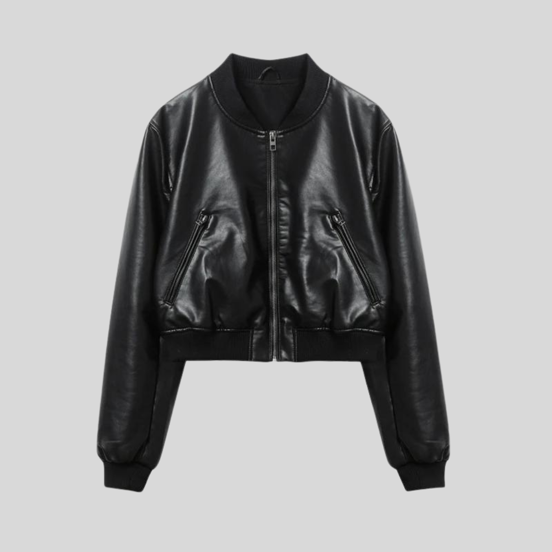 Women’s Bomber Jacket | Zip Up Short Jacket