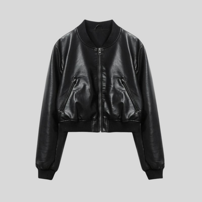 Women’s Bomber Jacket | Zip Up Short Jacket